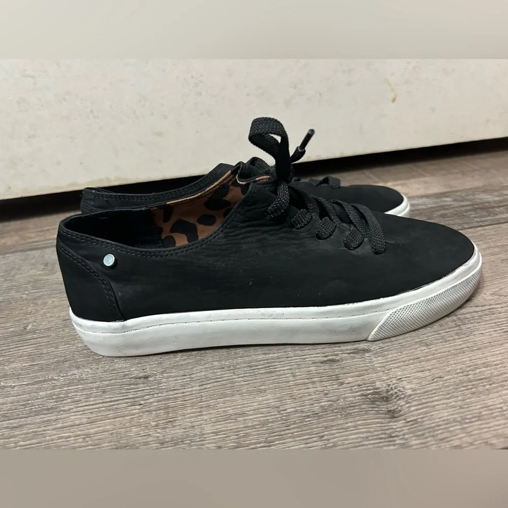 Lafayette 148 Women's Black leopard Petara Sneaker Tennis Shoe